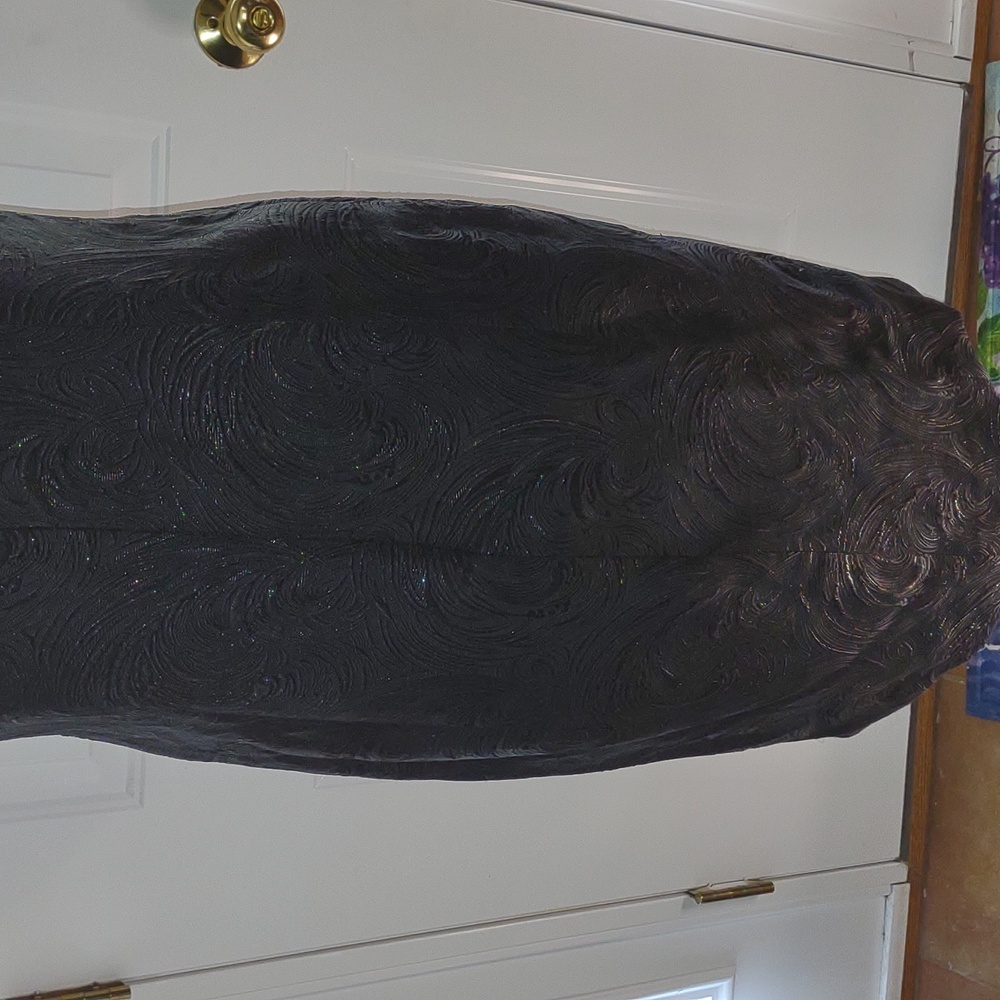 VINTAGE💜 EVAN PICONE Brocade One Shoulder Sheath Dress - Picture 13 of 16
